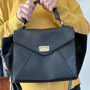Kate Spade New York Black Suede and Leather Bag